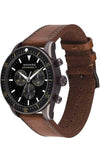 Movado Heritage Series 29mm Calendoplan Chronograph Black Dial Brown Leather Strap Watch For Men - 3650060 Buy Now By Movado
