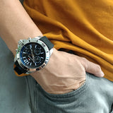 Tommy Hilfiger Sport Multifunction Black Dial Black Rubber Strap Watch for Men - 1791143 Buy Now By Tommy Hilfiger