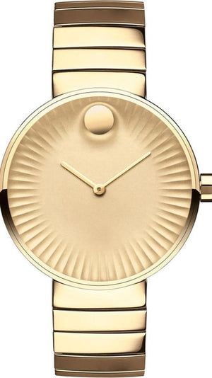 Movado Edge Gold Dial Gold Steel Strap Watch for Women - 3680014 Buy Now By Movado