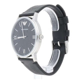 Emporio Armani Kappa Analog Quartz Black Dial Black Leather Strap Watch For Men - AR11013 Buy Now By Emporio Armani