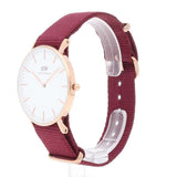 Daniel Wellington Classic Roselyn White Dial Red NATO Strap Watch For Women - DW00100271 Buy Now By Daniel Wellington