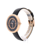 Swarovski Crystalline Pure Black Dial Black Leather Strap Watch for Women - 5275043 Buy Now By Swarovski