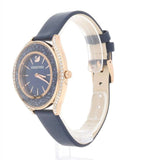 Swarovski Crystalline Aura Blue Dial Blue Leather Strap Watch for Women - 5519447 Buy Now By Swarovski