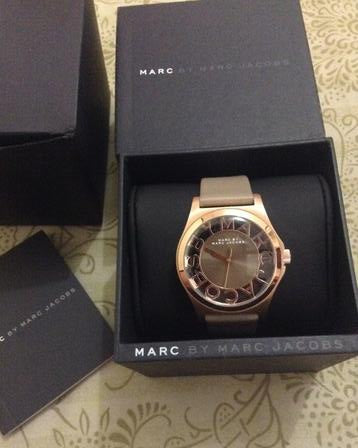 Marc Jacobs Henry Dinky Skeleton Beige Dial Beige Leather Strap Watch for Women - MBM1245 Buy Now By Marc Jacobs