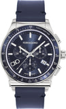 Salvatore Ferragamo 1927 Chrono Analog Blue Dial Blue Leather Strap Watch for Men - SFKZ00223 Buy Now By Salvatore Ferragamo