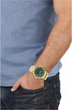 Salvatore Ferragamo F-80 Green Dial Gold Steel Strap Watch for Men - SFHY02921 Buy Now By Salvatore Ferragamo