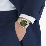 Salvatore Ferragamo Sapphire Chrono Green Dial Two Tone Steel Strap Watch for Men - SFME01223 Buy Now By Salvatore Ferragamo