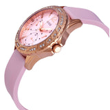 Guess Sparkling Diamonds Pink Dial Pink Rubber Strap Watch for Women - W0032L9 Buy Now By Guess