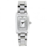 Emporio Armani Classic Diamonds Silver Dial Silver Steel Strap Watch For Women - AR3170 Buy Now By Emporio Armani