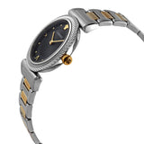 Versace V-Motif Black Dial Two Tone Steel Strap Watch for Women - VERE00518 Buy Now By Versace