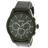 Hugo Boss Onyx Black Dial Black Leather Strap Watch for Men - 1513367 Buy Now By Hugo Boss