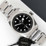 Tudor Black Bay Automatic Black Dial Silver Steel Strap Watch for Men - M79540-0001 Buy Now By Tudor