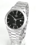 Tudor Style Automatic Black Dial Silver Steel Strap Watch for Men - M12710-0003 Buy Now By Tudor