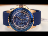 Guess Maverick Blue Dial Blue Rubber Strap Watch for Men - W0485G1 Buy Now By Guess
