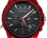 Armani Exchange Outerbanks Chronograph Black Dial Black Silicone Strap Watch For Men - AX1338 Buy Now By Armani Exchange