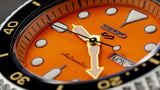Seiko 5 Sports Automatic Orange Dial Silver Steel Strap Watch For Men - SRPD59K1 Buy Now By Seiko