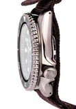 Seiko 5 Sport Automatic Brown Dial Brown Nylon Strap Watch For Men - SRPD85K1