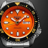 Seiko 5 Sports Automatic Orange Dial Silver Steel Strap Watch For Men - SRPD59K1 Buy Now By Seiko