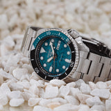 Seiko 5 Sports SKX Skeleton Green Dial Silver Steel Strap Watch For Men - SRPJ45K1 Buy Now By Seiko