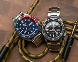 Seiko 5 Sports Automatic Blue Dial Silver Steel Strap Watch For Men - SRPD53K1