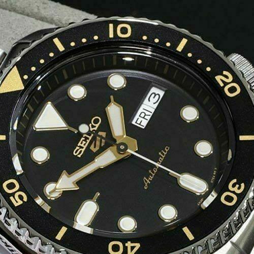Seiko 5 Sports Automatic Black Dial Silver Steel Strap Watch For Men - SRPD57K1 Buy Now By Seiko