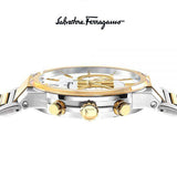 Salvatore Ferragamo F-80 Classic White Dial Two Tone Steel Strap Watch for Men - SFME00821 Buy Now By Salvatore Ferragamo