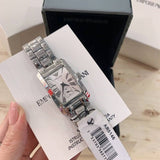 Emporio Armani White Dial Silver Stainless Steel Watch For Women - AR0146 Buy Now By Emporio Armani