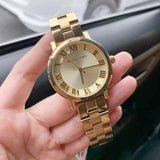 Michael Kors Norie Gold Dial Gold Steel Strap Watch for Women - MK3560 Buy Now By Michael Kors