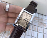 Emporio Armani Classic Beige Dial Brown Leather Strap Watch For Men - AR0154 Buy Now By Emporio Armani