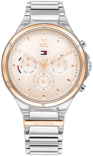 Tommy Hilfiger Eve Chronograph Quartz Pink Dial Silver Steel Strap Watch For Women - 1782279 Buy Now By Tommy Hilfiger