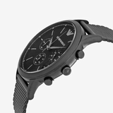 Emporio Armani Renato Chronograph Black Dial Black Mesh Bracelet Watch For Men - AR2498 Buy Now By Emporio Armani