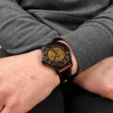 Fossil Townsman Automatic Skeleton Brown Dial Brown Leather Strap Watch for Men - ME3098 Buy Now By Fossil