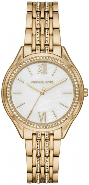 Michael Kors Mindy Three Hand White Dial Rose Gold Steel Strap Watch for Women - MK7078 Buy Now By Michael Kors