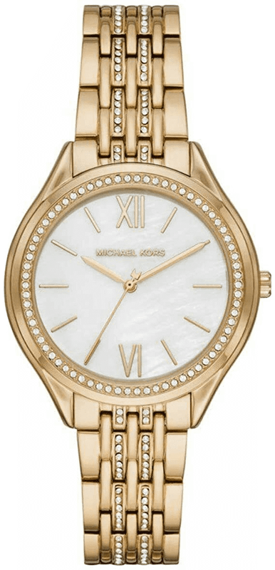 Michael Kors Mindy Three Hand White Dial Rose Gold Steel Strap Watch for Women - MK7078 Buy Now By Michael Kors