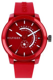 Tommy Hilfiger Denim Quartz Red Dial Red Rubber Strap Watch for Men - 1791480 Buy Now By Tommy Hilfiger