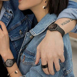 Calvin Klein Minimal Black Dial Black Mesh Bracelet Watch for Women - K3M5245X Buy Now By Calvin Klein