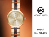 Michael Kors Garner Multifunction Gold Dial Two Tone Steel Strap Watch For Women - MK6471 Buy Now By Michael Kors