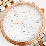 Tissot Carson Premium Chronograph White Dial Two Tone Steel Strap Watch For Men - T122.417.22.011.00 Buy Now By Tissot