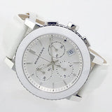 Burberry City Chronograph White Dial White Leather Strap Watch For Women - BU9701 Buy Now By Burberry