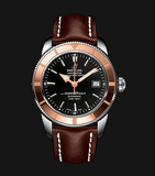 Breitling Superocean Heritage 42mm Rose Gold Chronometer Black Dial Brown Leather Strap Mens Watch - U1732112 Buy Now By Breitling