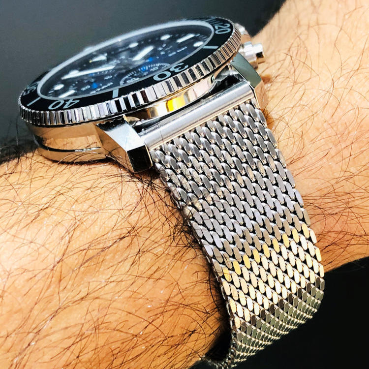 Tissot Seastar 1000 Chronograph Blue Dial Silver Mesh Bracelet Watch For Men - T120.417.11.041.02 Buy Now By Tissot