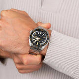 Seiko 5 Sport Automatic SKX Series Black Dial Silver Steel Strap Watch for Men - SRPK99K1 Buy Now By Seiko