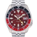 Seiko 5 Sports Thong Sia Limited Edition Red Dial Silver Steel Strap Watch For Men - SSK031K1 Buy Now By Seiko