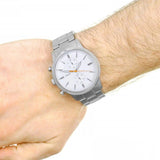 Fossil Townsman White Dial Silver Steel Strap Watch for Men - FS5346 Buy Now By Fossil