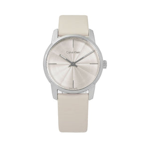Calvin Klein City White Dial White Leather Strap Watch for Women - K2G231XH Buy Now By Calvin Klein