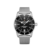 Breitling Superocean Heritage B20 Automatic 42 Black Dial Silver Mesh Bracelet Watch for Men - AB2010121B1A1 Buy Now By Breitling