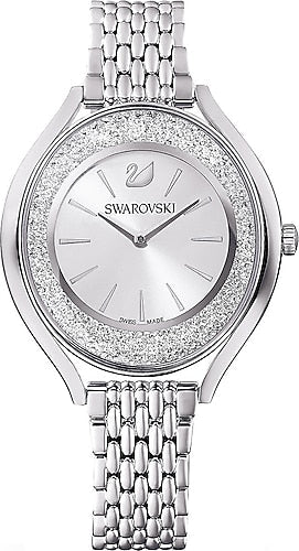 Swarovski Crystalline Aura Silver Dial Silver Steel Strap Watch for Women - 5519462 Buy Now By Swarovski