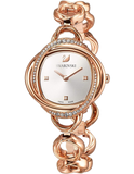 Swarovski Crystal Flower Silver Dial Rose Gold Steel Strap Watch for Women - 5547626 Buy Now By Swarovski