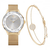 Swarovski Octea Nova Silver Dial Gold Mesh Bracelet Watch for Women - 5430417 Buy Now By Swarovski