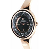 Swarovski Crystalline Pure Black Dial Rose Gold Steel Strap Watch for Women - 5295334 Buy Now By Swarovski